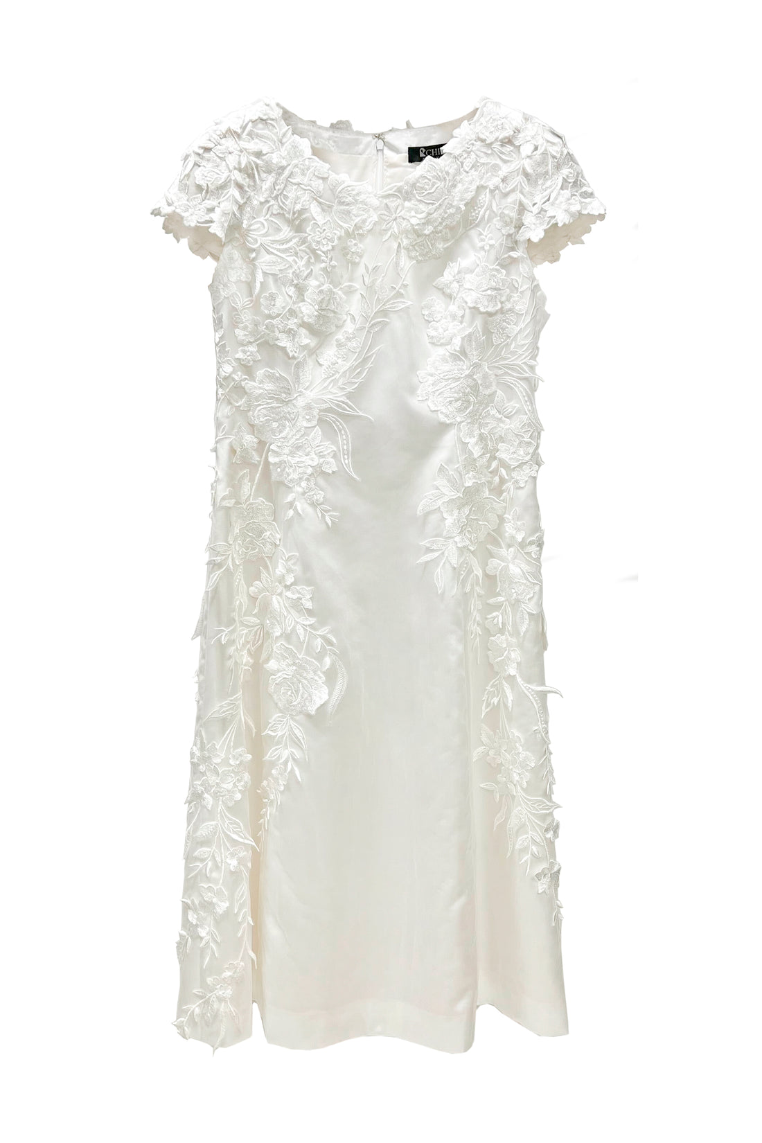 Mi-Mollet Length Embroidery Lace Dress