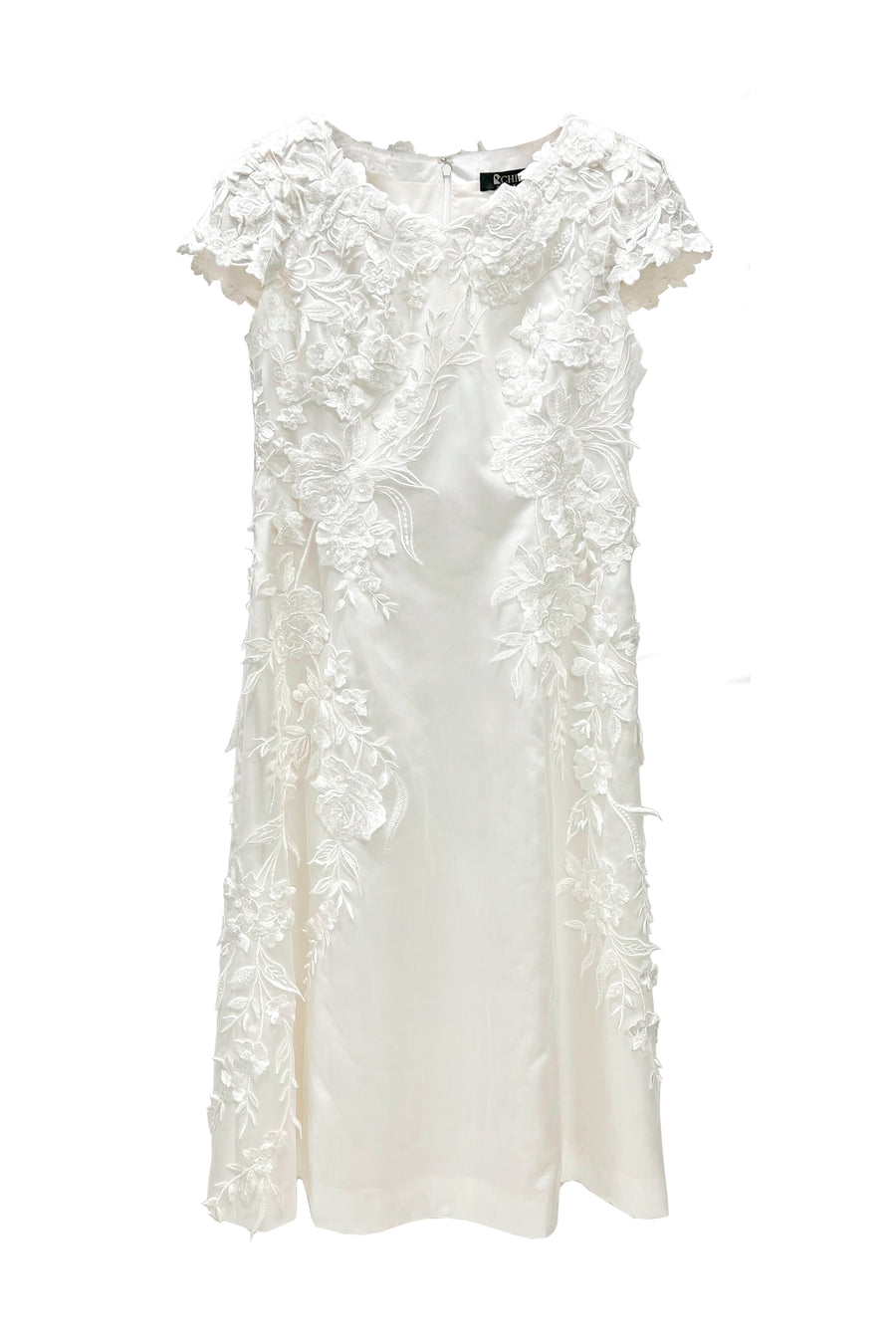 Mi-Mollet Length Embroidery Lace Dress