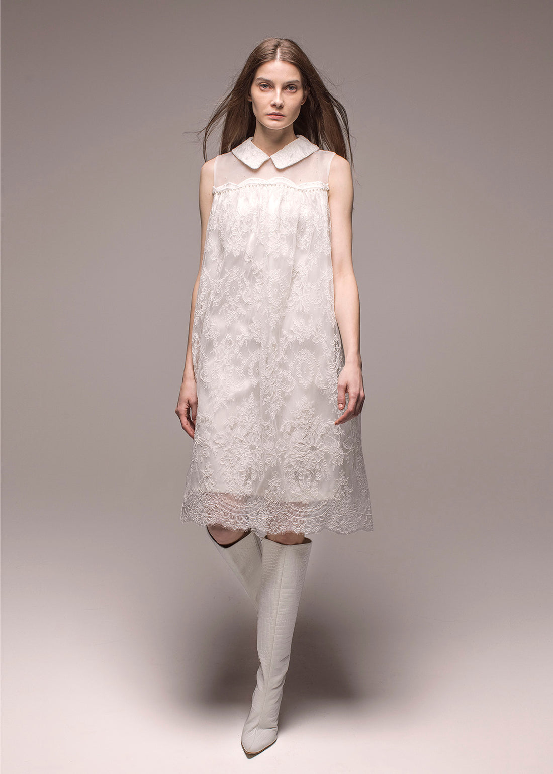 Gathering A-Line Dress