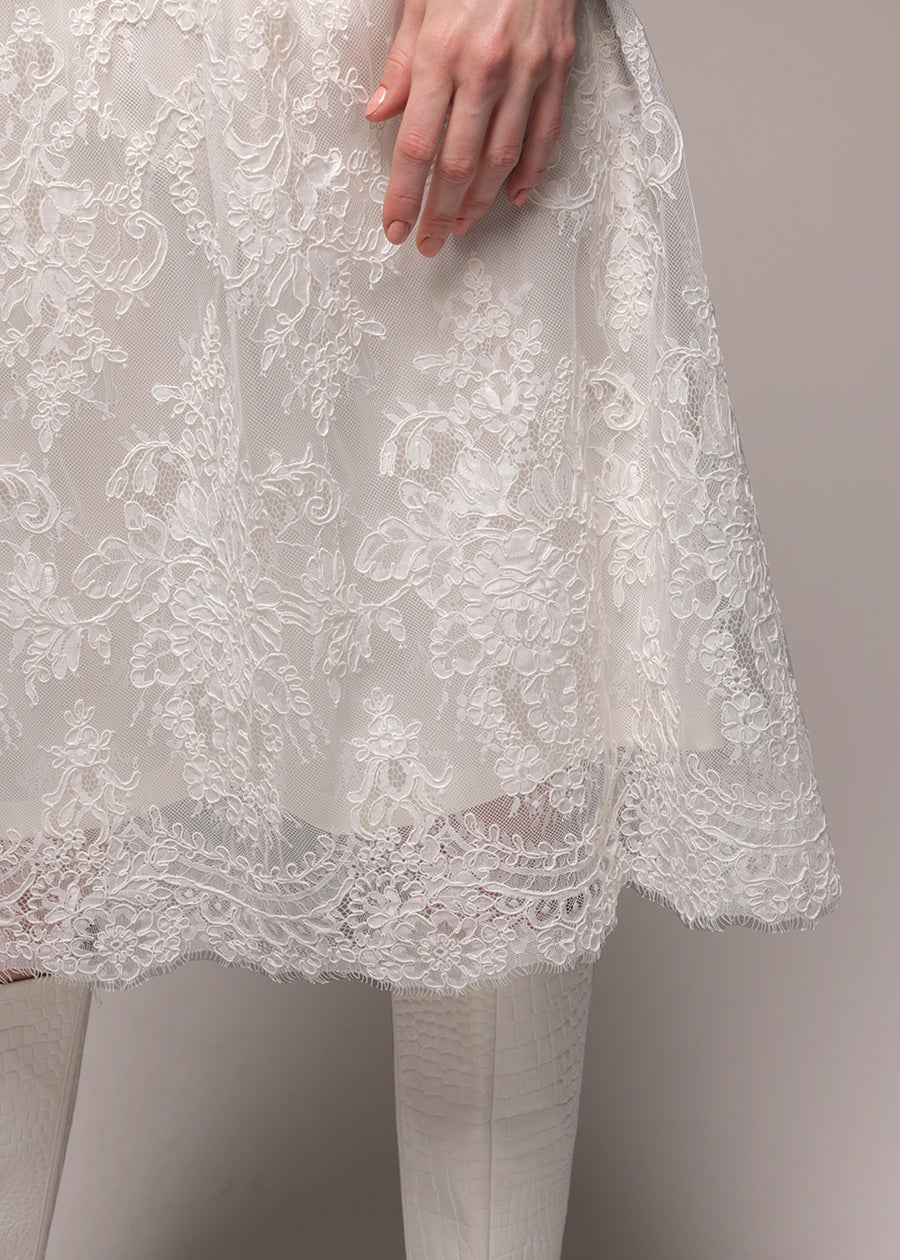 Gathering A-Line Dress