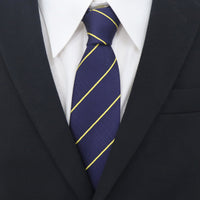 Hakata Weave Silk Tie - Slim Tie STRIPE