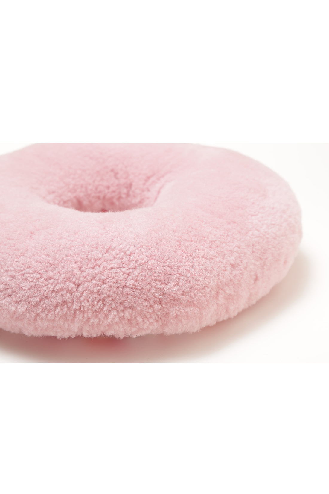 Washable Sheepskin Cushion  "moo Donut"