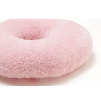 Washable Sheepskin Cushion  "moo Donut"