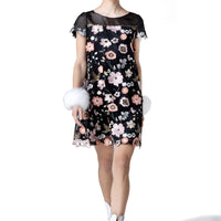 Floral A-line Lace Dress